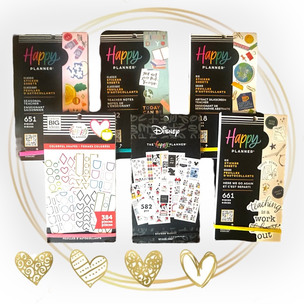 School Teachers Themed The Happy Planner Stickerbooks Bundle